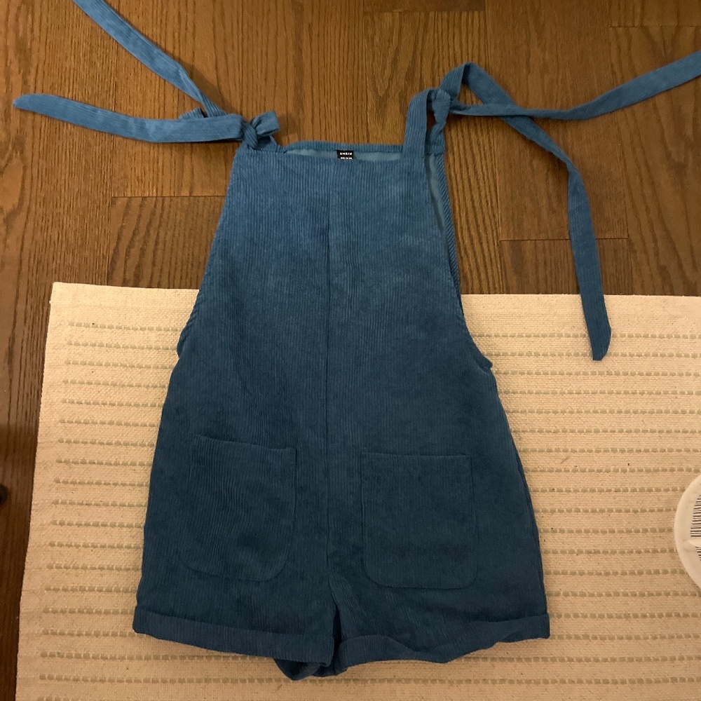 blue velvet romper